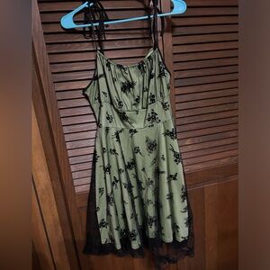 Green & Black Homecoming Dress